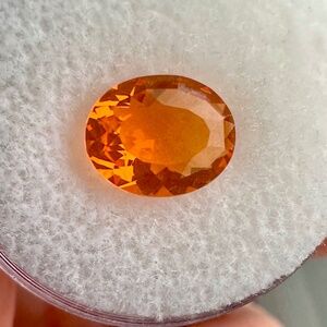 🔥 GLOWING 1.3ct Natural Fire Opal 🧡 Vibrant Orange Faceted Oval ✨